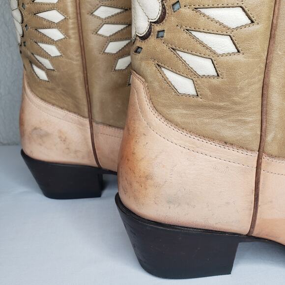 Tecovas By Kristopher Brock The Sadie Leather Boots Womens 9.5 Western SAMPLE - Picture 6 of 16